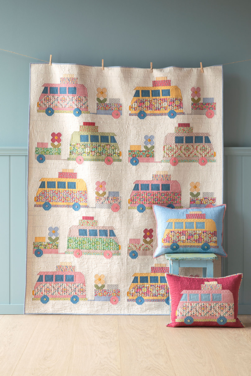 Tilda Patchwork Stoff Baumwolle - Wallflower - Bianca Blue